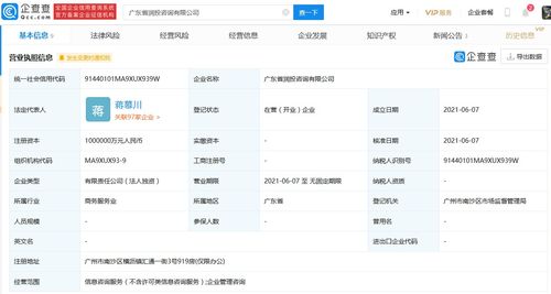 華潤置地成立潤投咨詢公司 注冊(cè)資本100億元